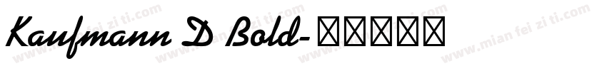 Kaufmann D Bold字体转换